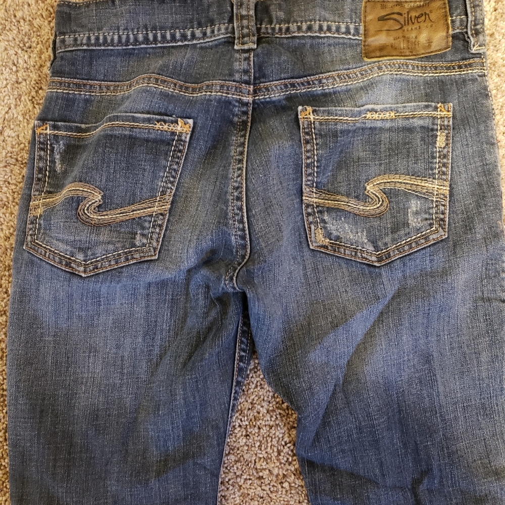 Men's Silver bootcut jeans